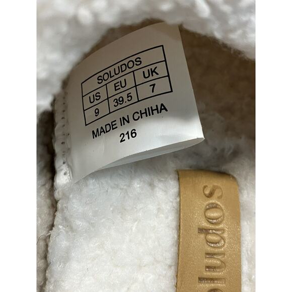 Soludos Kingston Cozy Slippers Size 9 Women Ivory - Picture 5 of 7